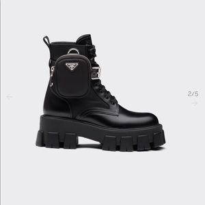 Monolith leather and nylon fabric boots.